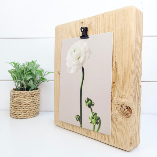 Altholz Balken Fotohalter