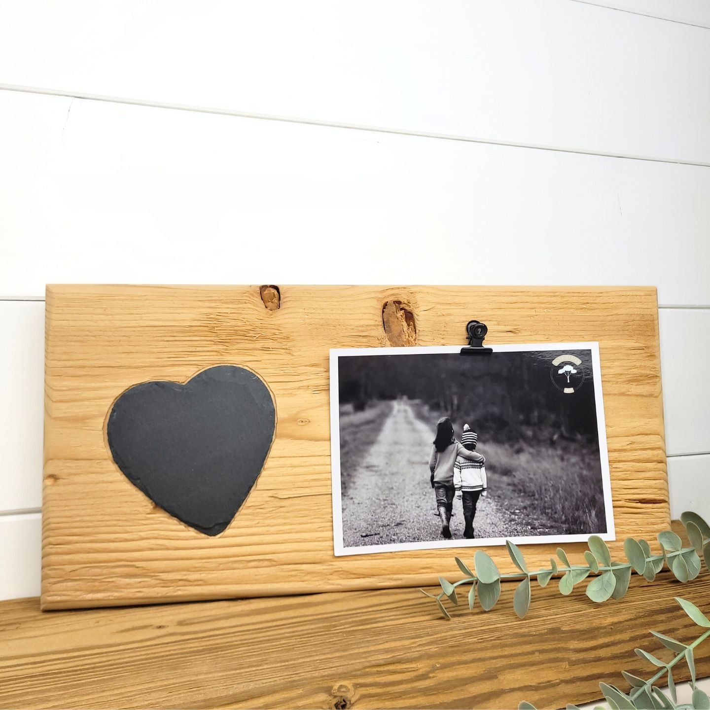 Clipboard mit Herz aus Schiefer