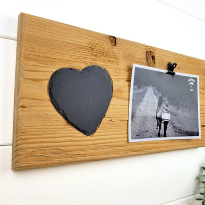 Clipboard mit Herz aus Schiefer