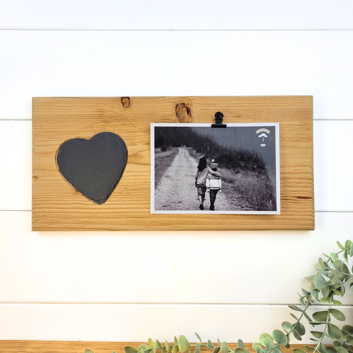 Clipboard mit Herz aus Schiefer