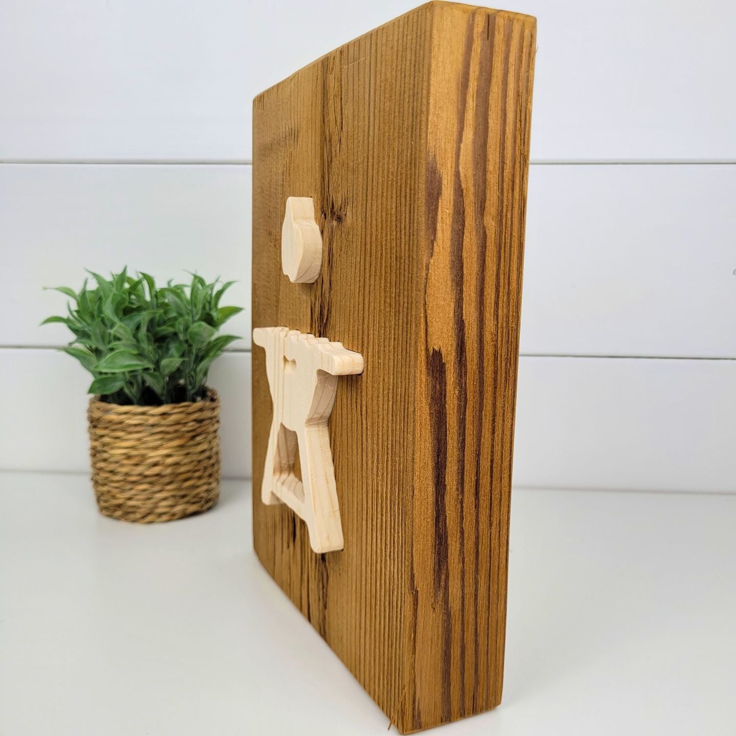 BBQ | Grill - Rustic Wooden Beam Sign