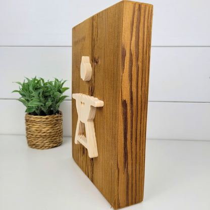 BBQ | Grill - Rustic Wooden Beam Sign