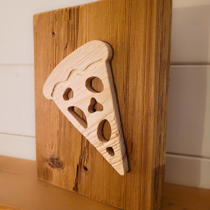 Pizza - Rustic Wooden Beam Sign