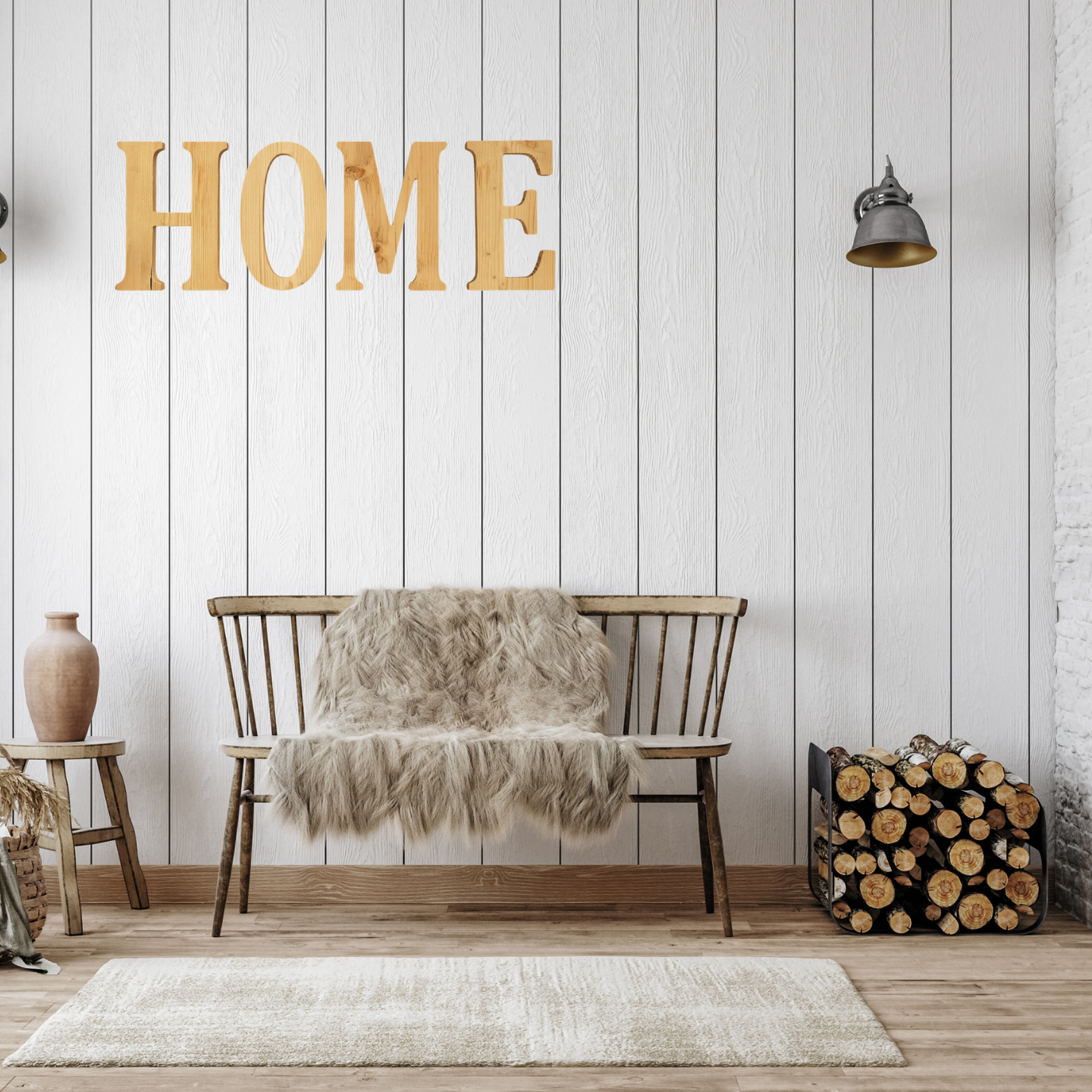 Buchstaben "HOME" Bundle