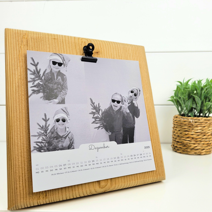 Calendar Holder | Rustic Reclaimed Wood 