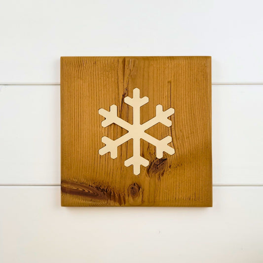 Wandbild Schneeflocke