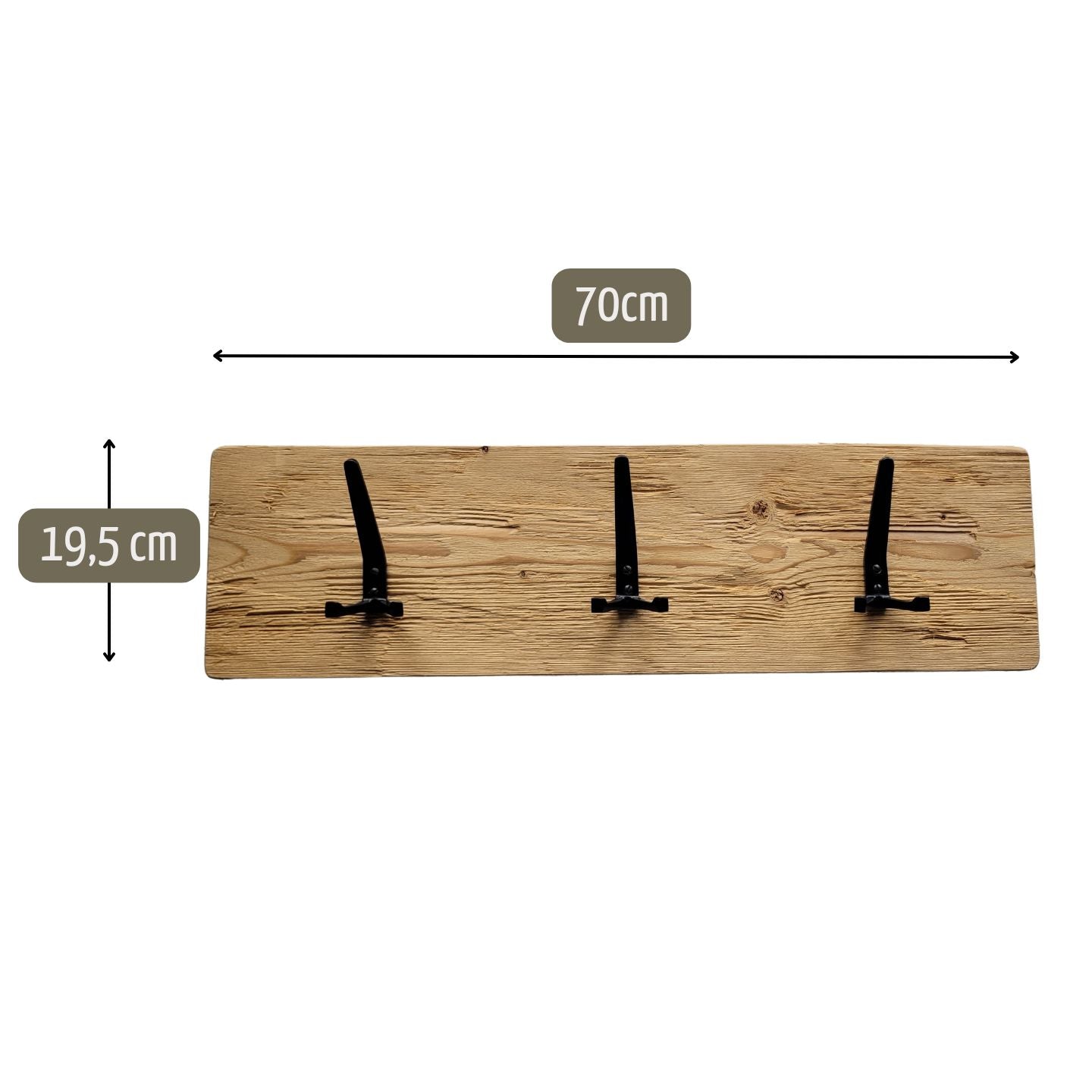 Garderobenleiste Altholz Design | Handtuchhalter | Diele | Flur | Wandgarderobe